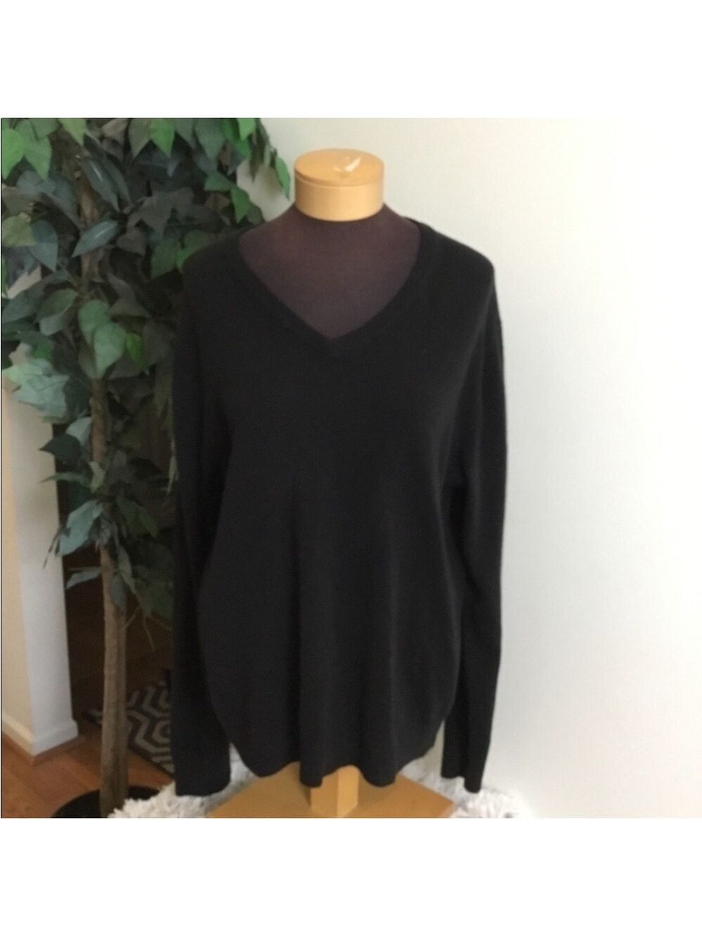 Cedar Wood State lightweight black sweater Men’s size XXL long sleeve